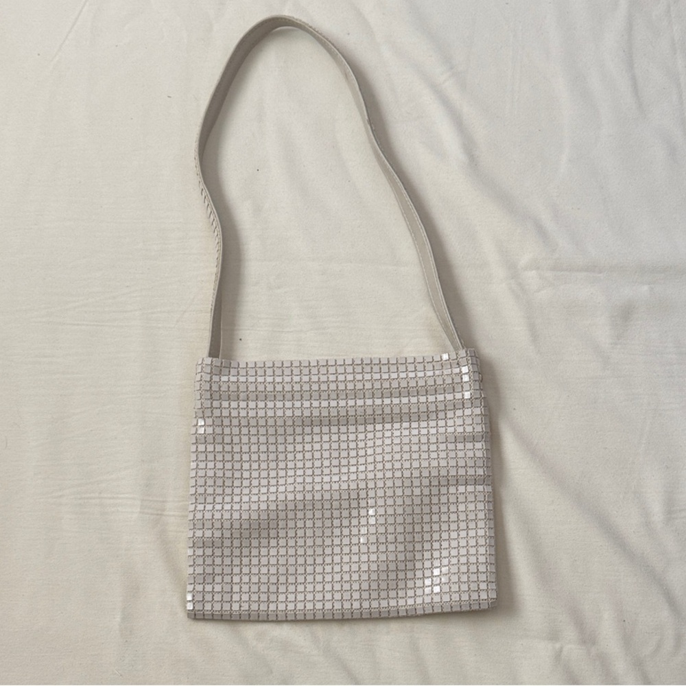 Vintage Lumured White Shoulder Bag